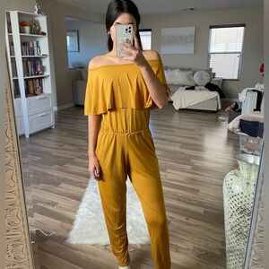 Off shoulder jumpsuit